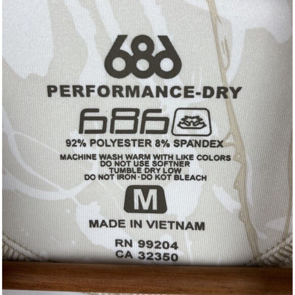 NEW 686 Performance Dry Crewneck Pullover Mens Medium Scotchgard Baselayer Shirt - Picture 6 of 11